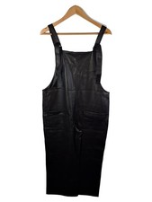 Zara Damen Latzhose Kunstleder