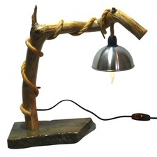 Altholz Tischleuchte Tischlampe Nachttischlampe Einzelstück Dekoleuchte Deko