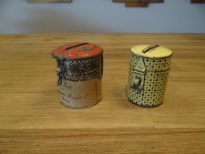 2 Alte Blechspardosen
