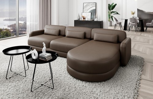 Leder sofa eckcouch design - leder,
