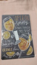 Metallschild Aperol Spritz Blechschild Türschild Wandbild Partyraum Bar 20x30cm