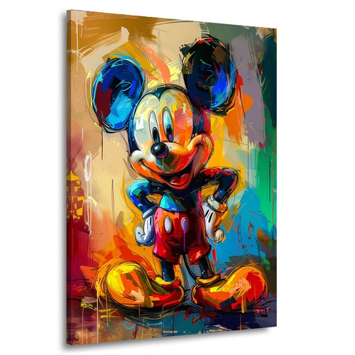 Leinwand bild micky maus comic - leinwand,