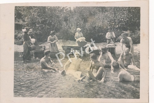 Foto badende soldaten - pk,