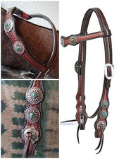 Western Imports Westerntrense Trense Kopfstück Vollblut braun neu