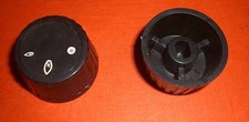 2 Kocher Bedienknöpfe schwarz Durchmesser 28mm Cramer / Endres (11)
