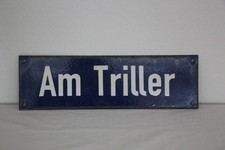 Altes straßenschild emaille - altes,