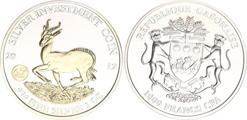Gabun 1000 francs - 1000,