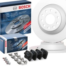 BOSCH Bremsenset Hinten Bremsscheiben Beläge Satz für AUDI A6 Avant (4F5, C6)