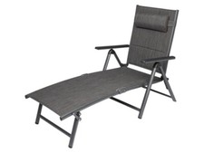 Florabest Liege Sonnenliege Alu »Toronto« 7-fach verstellbar, Anthrazit Klappbar