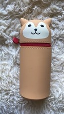 LIHIT LAB Kawaii japanisch Hund, stehendes Federmäppchen für Schule, Büro, Uni 
