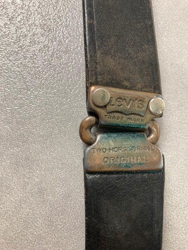 Ledergürtel schwarz vintage - schwarz,