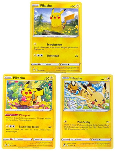 Pikachu pokemon karten - pokemon, 3