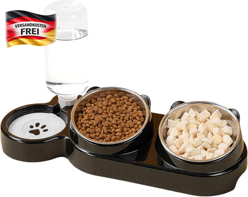 Katzenfutter set mit - katzenfutter, edelstahl