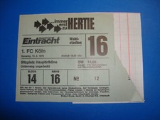 Ticket eintracht - 75/76,