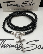 Thomas Sabo Rebel At Heart Perlenkette 60 & Kreuz Anhänger 