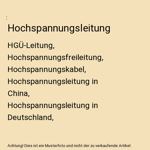 Hochspannungsleitung