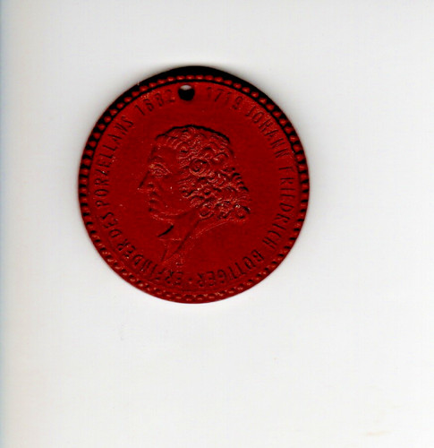 Meissner steinzeug medaille - steinzeug,