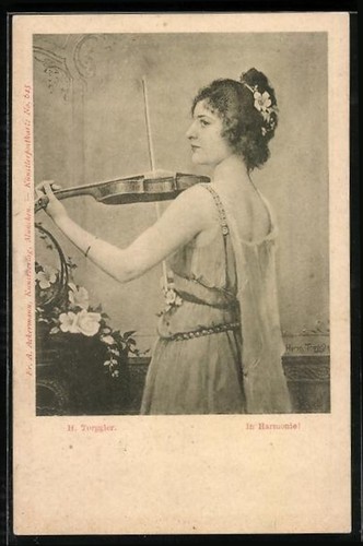 Künstler hermann torggler - künstler-ak,