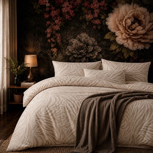 Bettwäsche baumwolle beige - baumwolle,