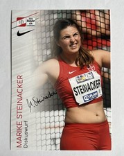 original sign. Autogrammkarte Leichtathletik Diskus Marike Steinacker