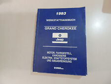 1993 Wartung Reparatur  Werkstatt handbuch Jeep Grand Cherokee  5.2 4.0L