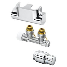 Multiblock Eckform oder Durchgangsform Armatur mit Thermostat und Abdeckung 