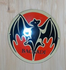 BACARDI Emailschild Werkstatt Garage Emaille Schild 12cm Rund