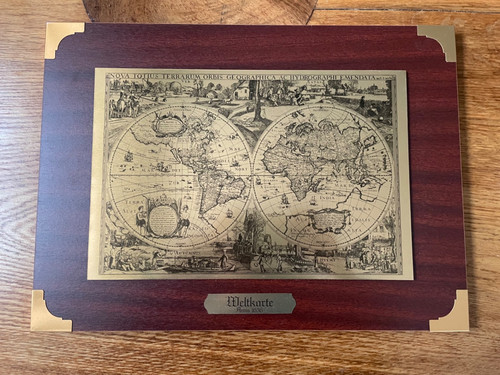Weltkarte anno 1636 - weltkarte, auf