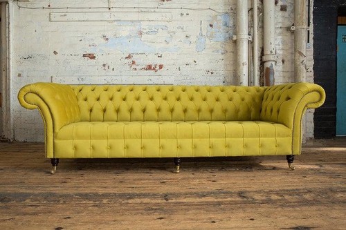 Gelbe designer sofa couch - sofa,