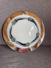 Wandlampe Aus Metall & Glas Der Metallrahmen Hat Gebrauchsspuren. Gewicht 805 G.