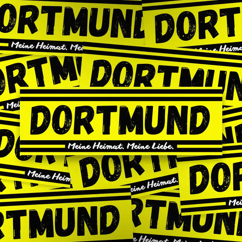 100x dortmund aufkleber - dortmund, aufkleber/