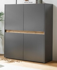 Kommode Highboard Schrank grau