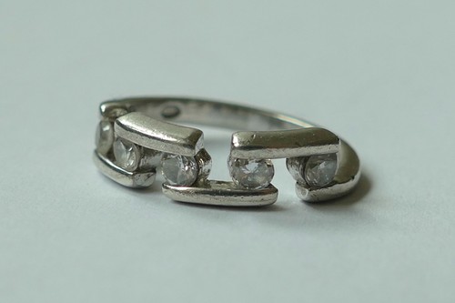 Ring weiße steine - ring, 5