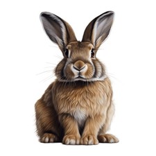 2x Sticker Rabbit Car Sticker