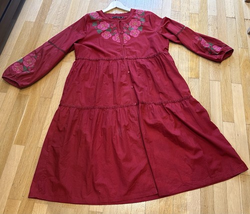 Gudrun sjöden blumenkleid rot - blumenkleid,