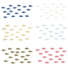 18 Holz Fische Tischdeko