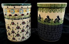 Original Bunzlauer Keramik Löffeltöpfe 2er-Set Küchenhelfer oder Deko