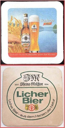 Bierdeckel krombacher - (42a),