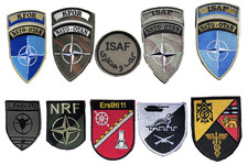 10 Bundeswehr BW Uniform Abzeichen patches Isaf Nato Kfor Nrf mit Klett
