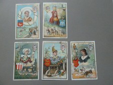 5 Sammelbilder Liebig, Serie