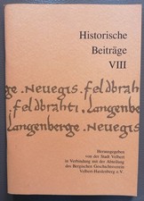 Historische Beiträge VIII