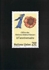 UNO-Genf-Kunst-Postkarte " 10 Jahre Wiener Büro der UNO " Entwurf: Arik Brauer