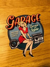 PIN UP GARAGE SERVICE Decal