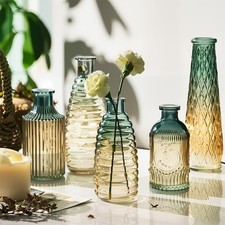 5er Mini Glasvasen für