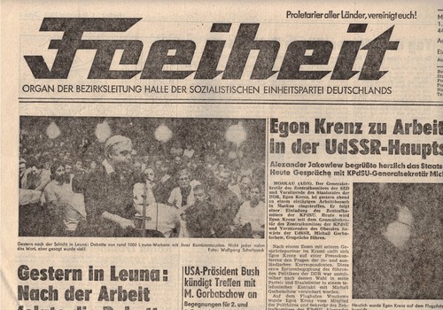 Ddr zeitung freiheit halle - freiheit,