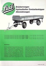 240546) Steib Brückenwagen Zweiseitenkipper Prospekt 01/1966