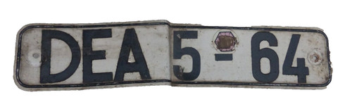 Altes ddr nummernschild - altes,