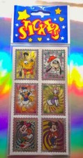 Seltene METALLIC Stickeralbum Sticker 90er Aufkleber Vintage Mickey Micky Maus