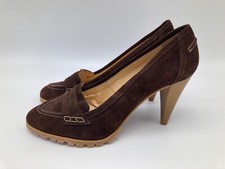 Alba Moda Pumps High Heels Gr. 41 braun Wildleder Gummisohle