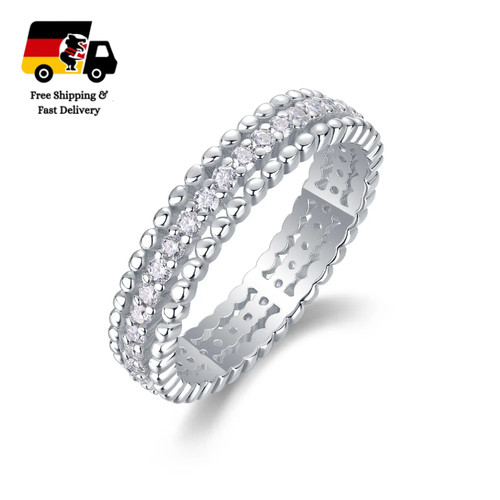 Moissanit ring mit vollbesatz - mit,